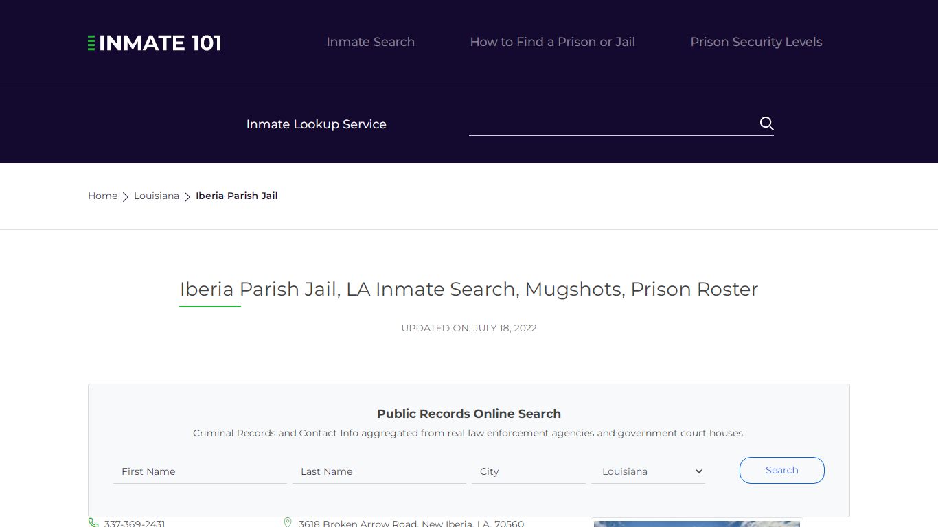 Iberia Parish Jail, LA Inmate Search, Mugshots, Prison Roster